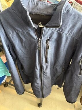 ZeroXposur Men's Dark Navy Zip-Up Shirt Jacket